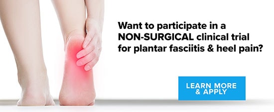 Two Clinical Trials for Plantar Fasciitis and Chronic Heel Pain now at UFAI